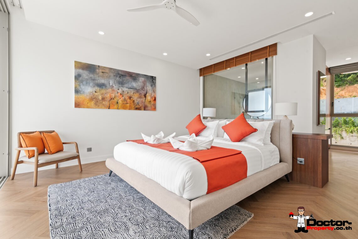 New Luxury 4 Bedroom Villa with Sea View in Bang Por, Koh Samui – For Sale